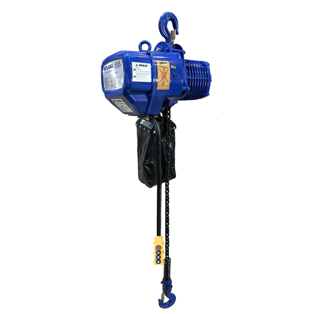 1 TON 12MT HIZLI ELEKTRİKLİ ZİNCİRLİ VİNÇ ATLAS