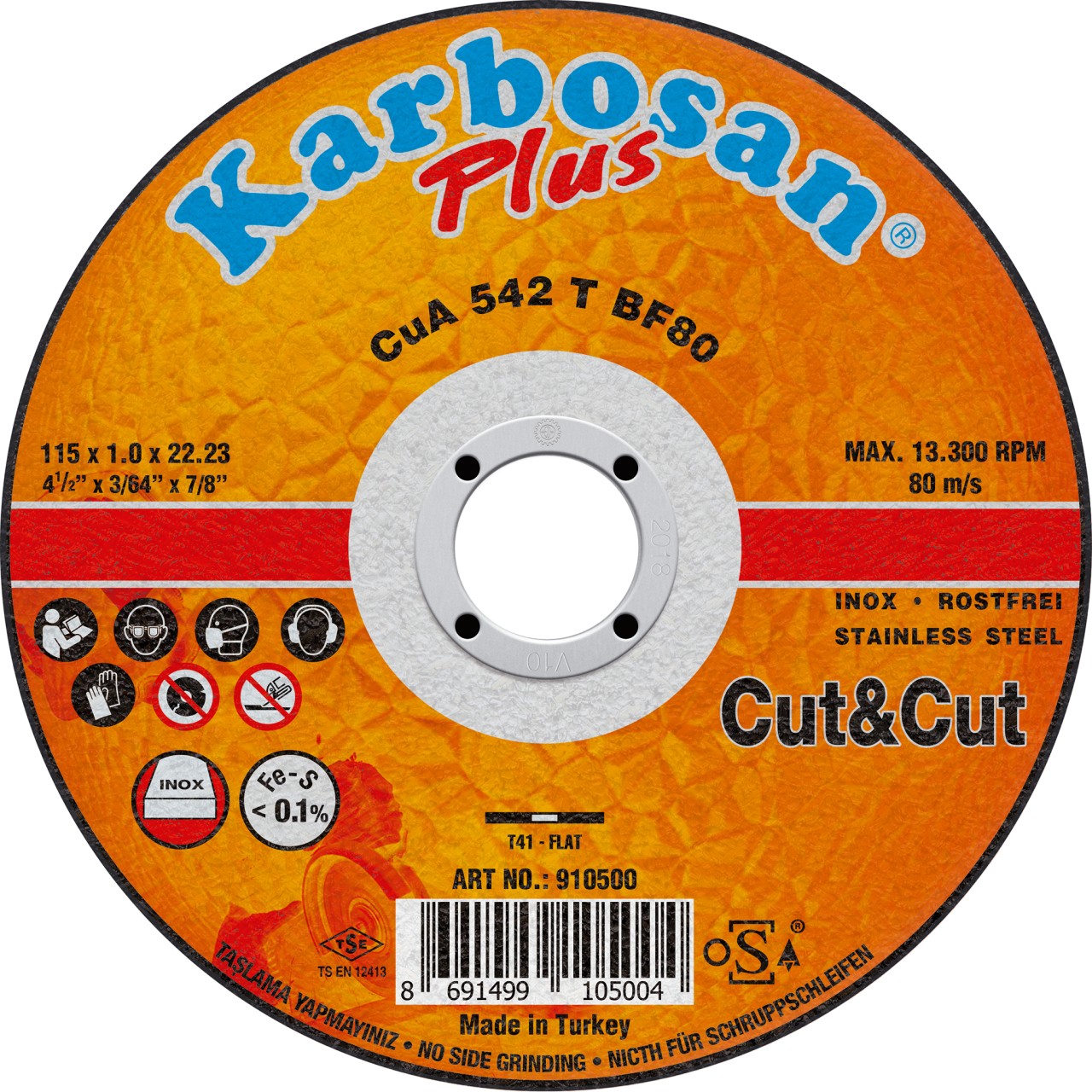 115X1X22 İNOX DÜZ THİNLİNE KESİCİ (CUT&CUT)
