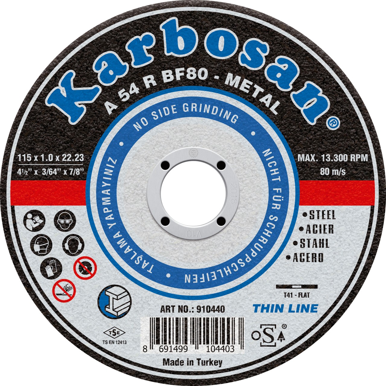 115X1X22 NK THİNLİNE KESİCİ TAŞ