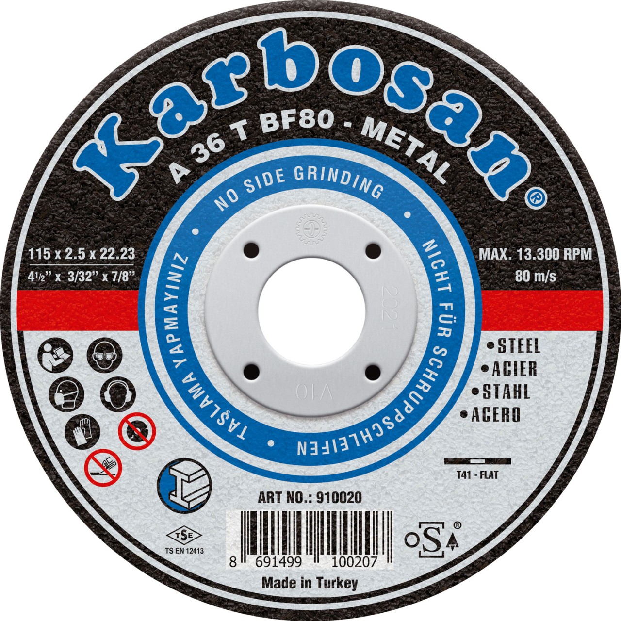 115X2,5X22 NK DÜZ KESİCİ