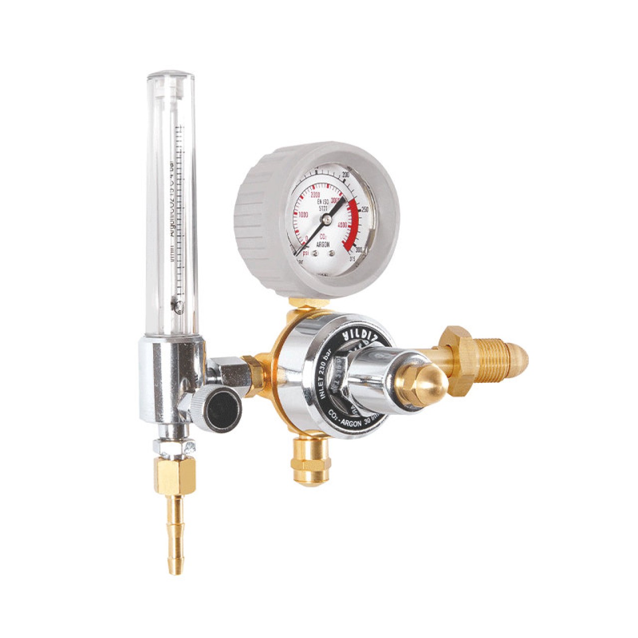 BASINÇ DÜŞÜRÜCÜ ARGON 16L/MIN FLOWMETRELİ