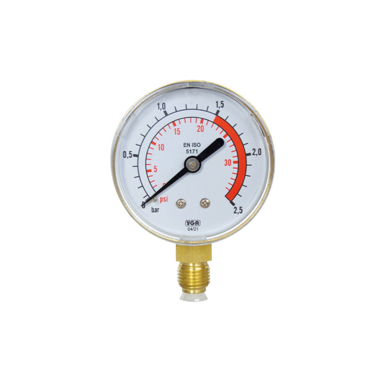 BASINÇ GÖSTERGESİ 0-2,5 BAR-PSI/1,5 BAR ÇIKIŞ