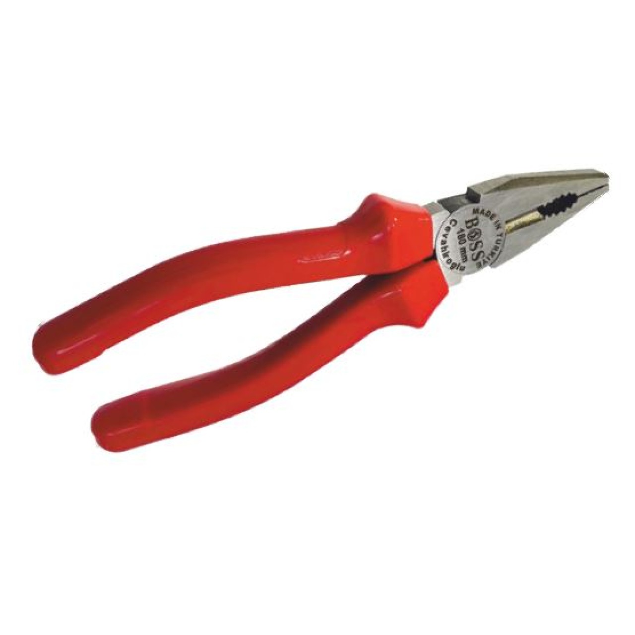 GÜMÜŞ OKSİT KOMBİNE PENSE KIRMIZI İZOLE 160MM