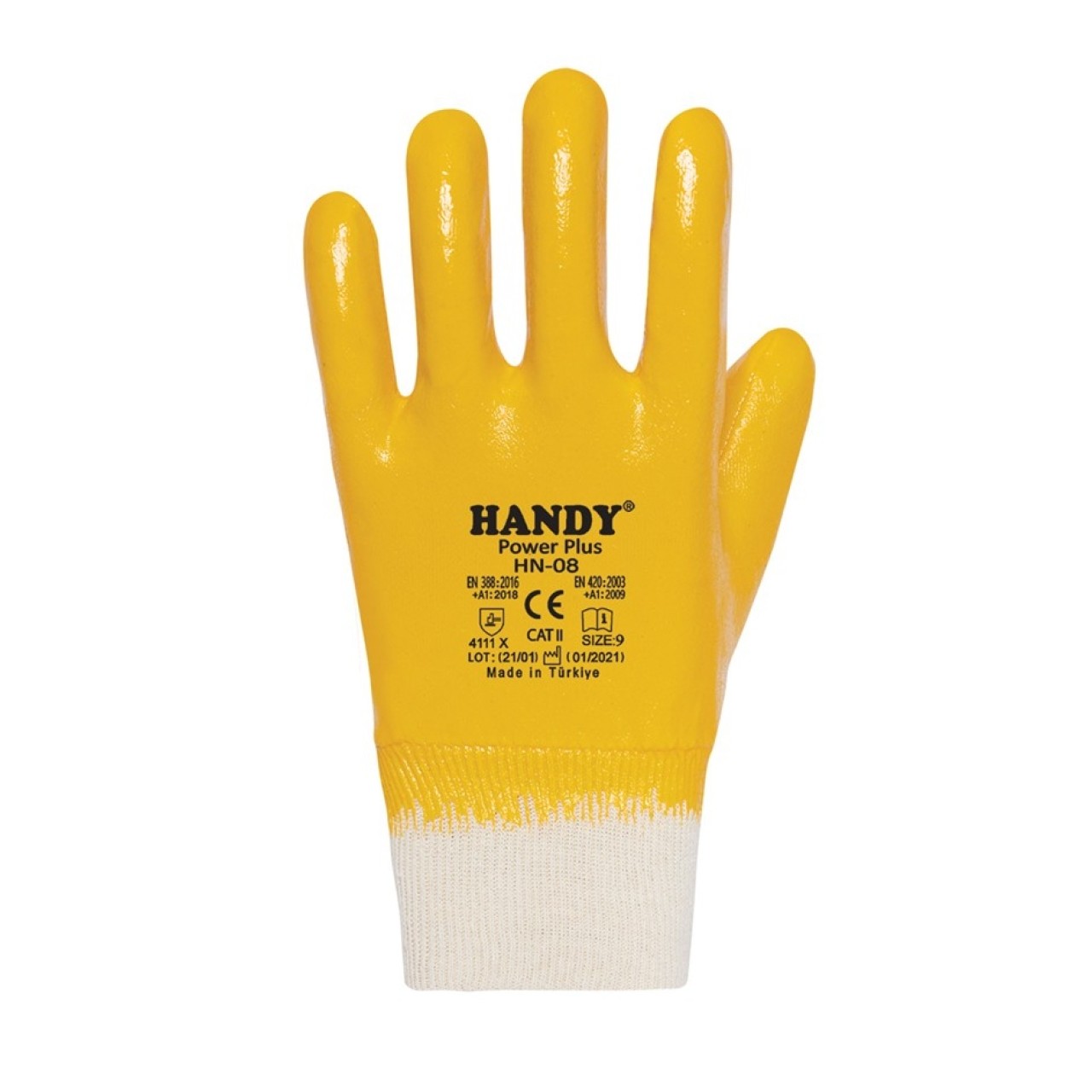 HANDY NİTRİL ELDİVEN HN08 SARI NO:10