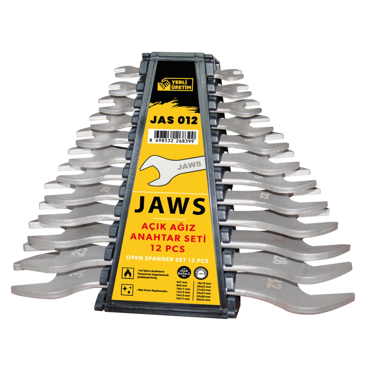 JAWS AÇIK AĞIZ ANAHTAR SETİ 12PARÇA