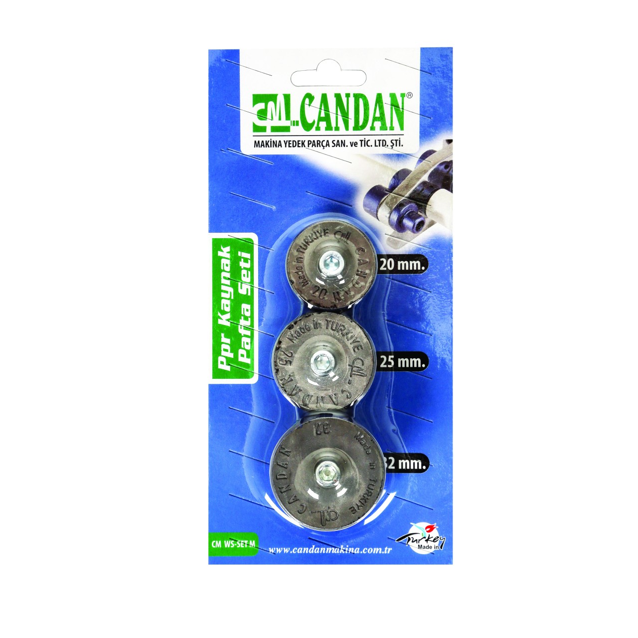 KAYNAK PAFTASI MAVİ SET 20-25-32MM