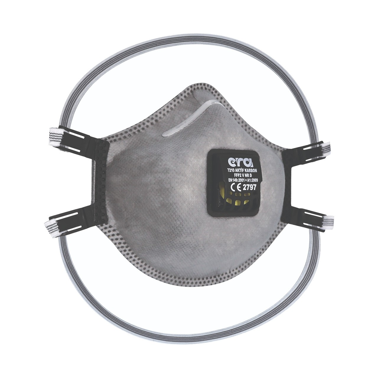 SOLUNUM MASKESİ FFP2 VNRD AKTİF KARBON 7210
