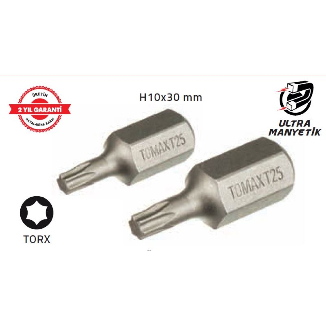 TOMAX TORX UÇ OTOMOTİV BİTS (H10 T20X30)