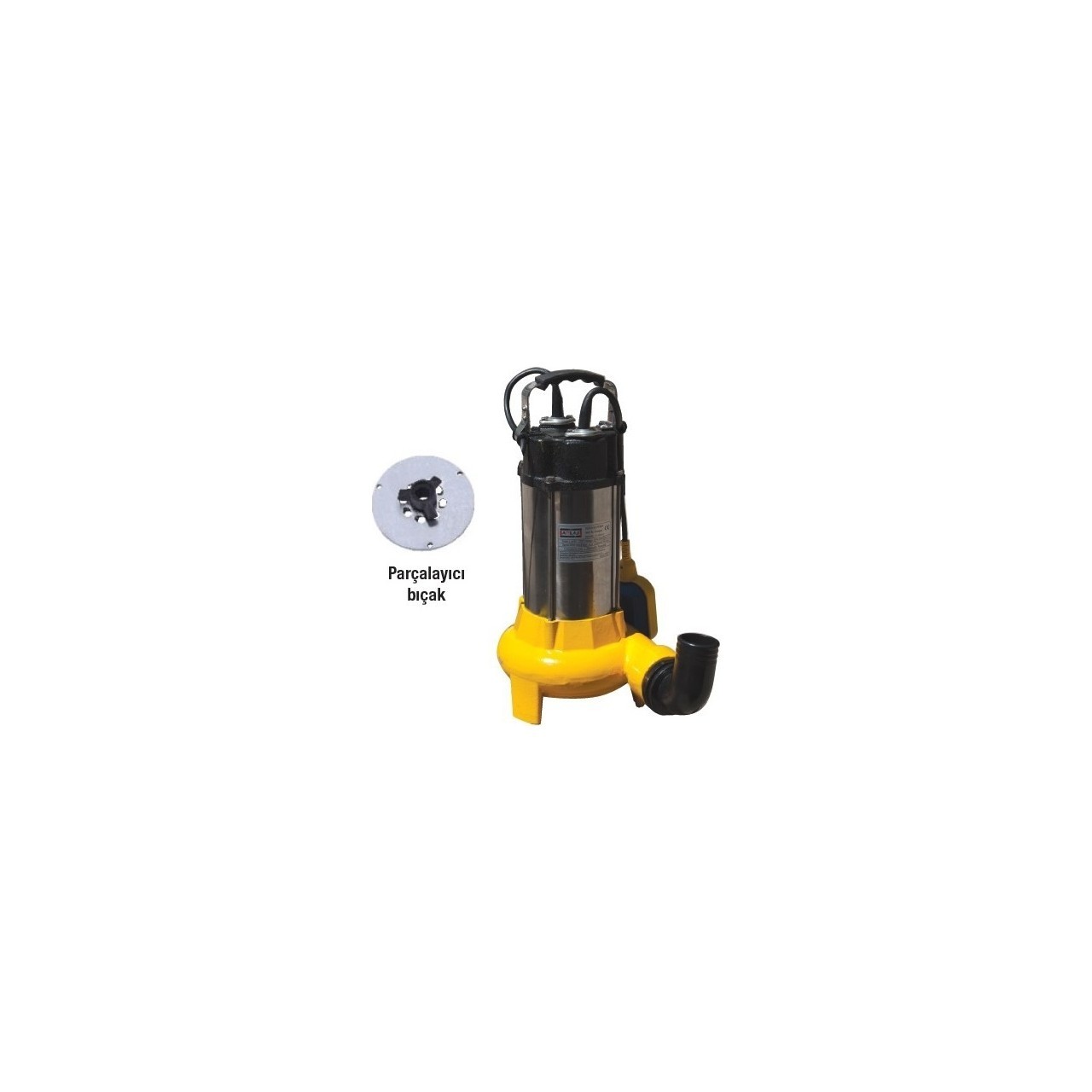 V2200D-F DÖKÜM GÖV.ATIK SU POMPA 3 HP BIÇAKLI
