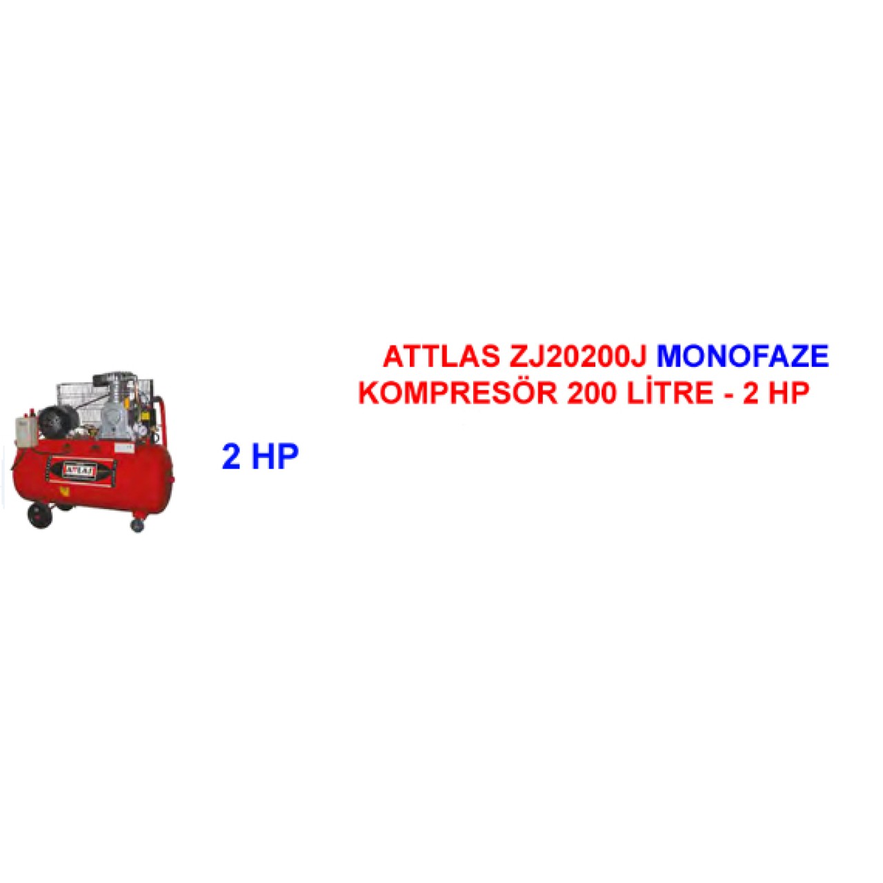 ZJ20200J MONOFAZE KOMPRESÖR 200LT